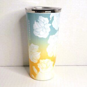 Starbucks Stainless Steel Tumbler With Lid 2019 Mercury Cactus Sun Print 16 oz